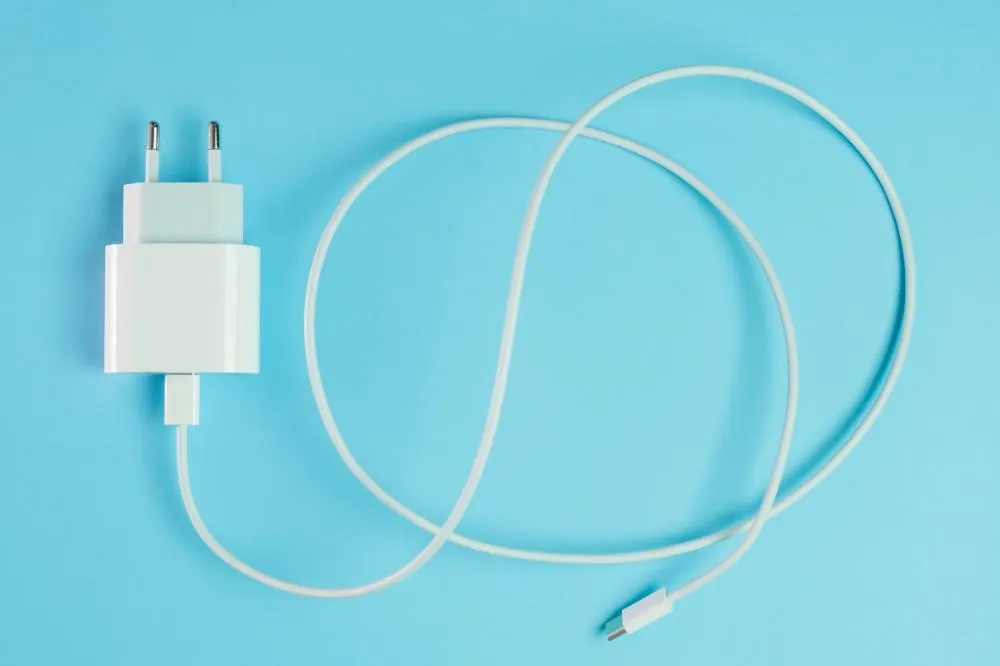 A White Smart Phone Charger Cable With Usb Type C