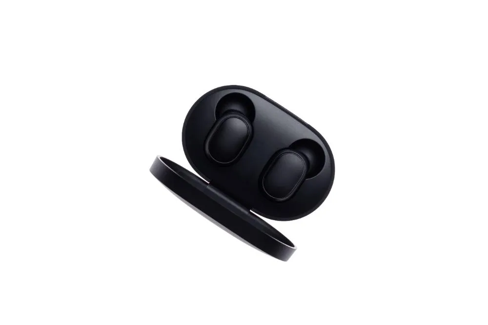Wireless Black Bluetooth Earphones With Contactles
